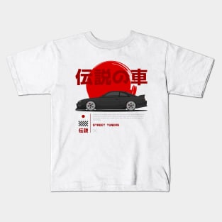 Tuner Black Kouki S14 JDM Kids T-Shirt